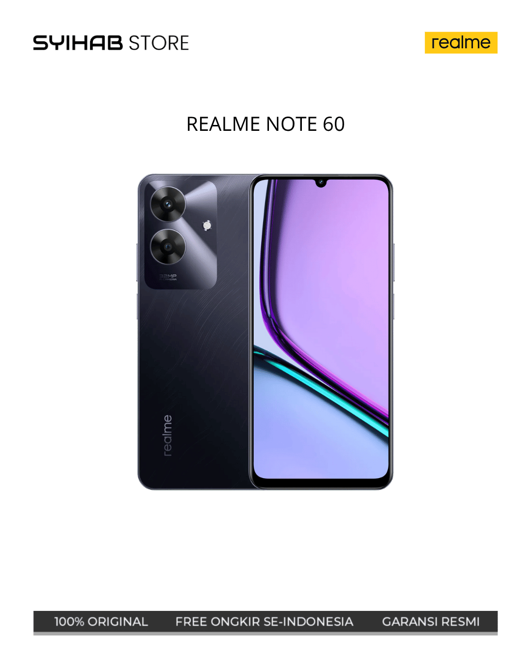 REALME NOTE 60 6/128 - Black
