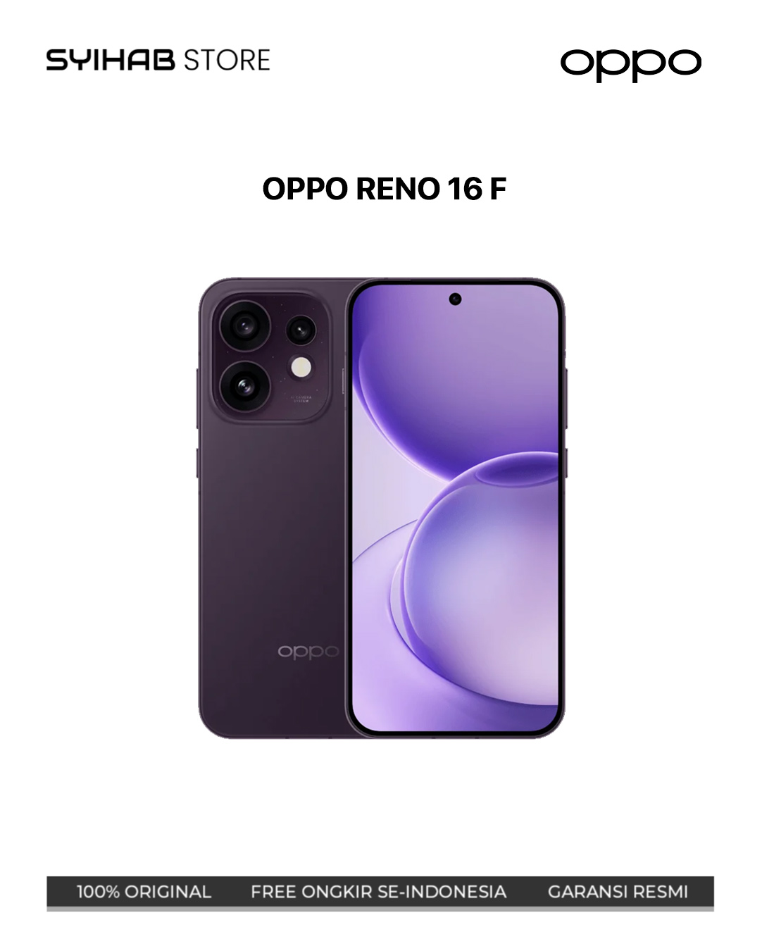OPPO RENO 16 F 8/128 - DREAM PURPLE