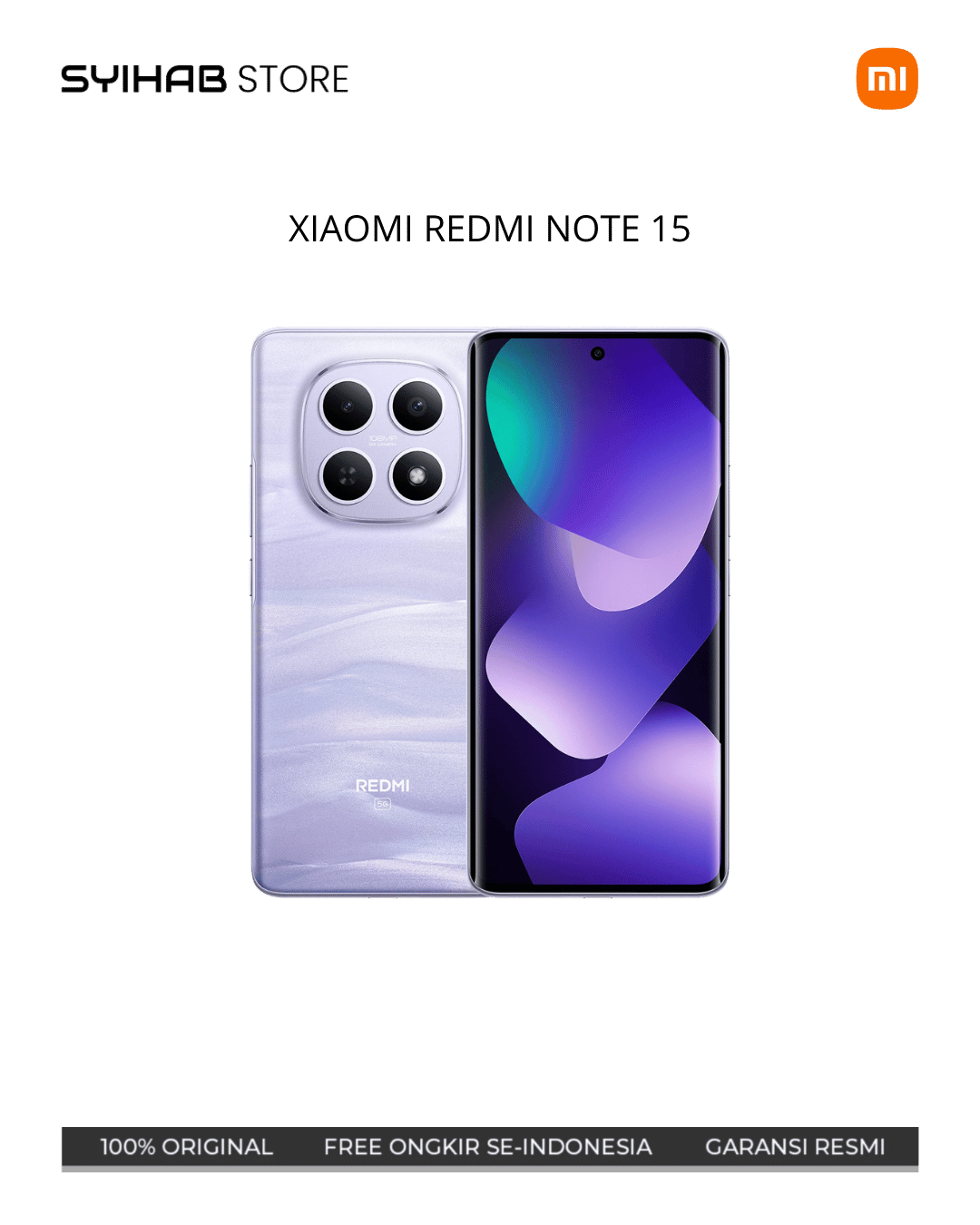 XIAOMI REDMI NOTE 15 5G 8/256 - MIST PURPLE