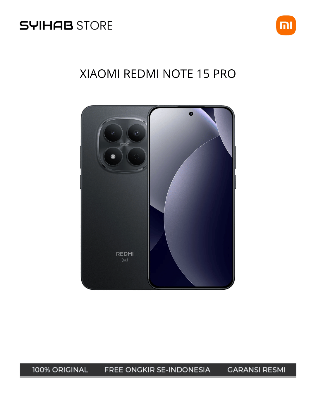 XIAOMI REDMI NOTE 15 PRO 5G 12/512 - BLACK